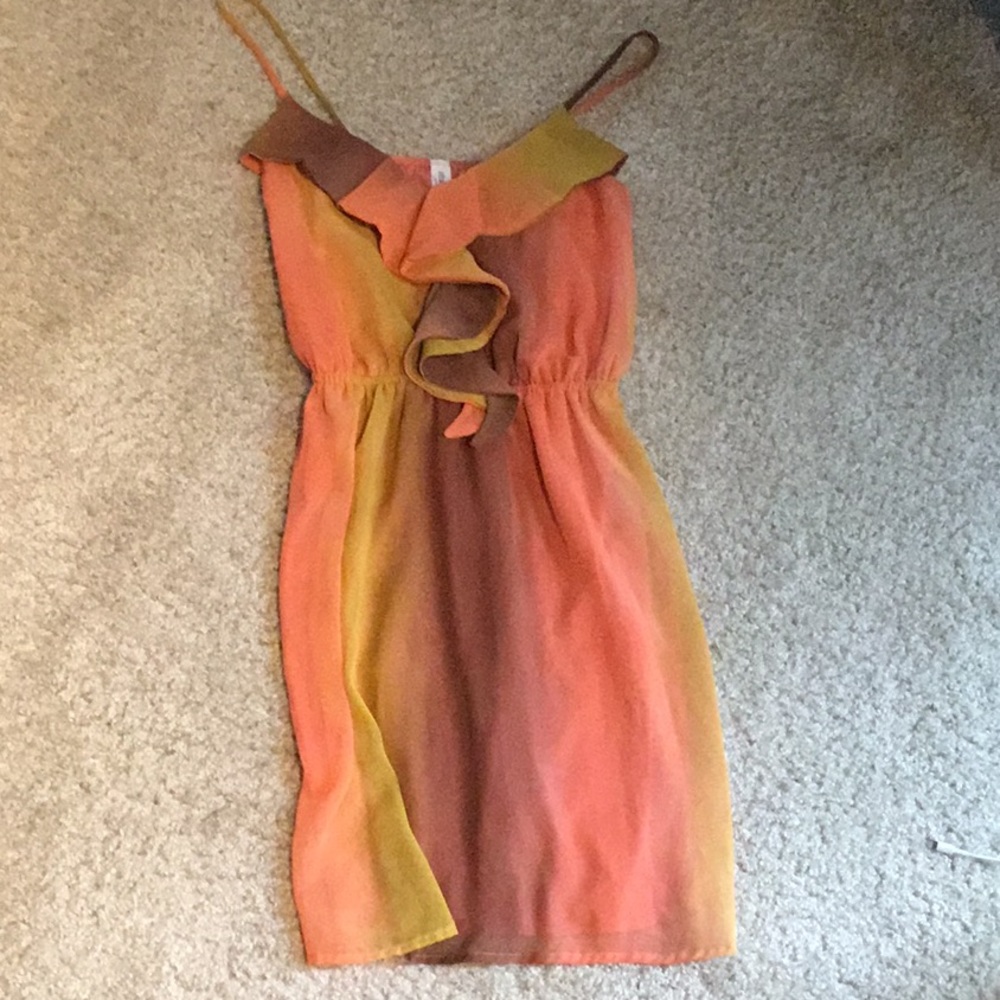 Autumn multicolored dress